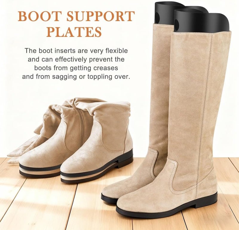 Yonderfume 5 Pairs Boot Shapers Form Inserts Keeper Tall Boots Support Holders, Breathable Boots Support for Men or Women - Image 3